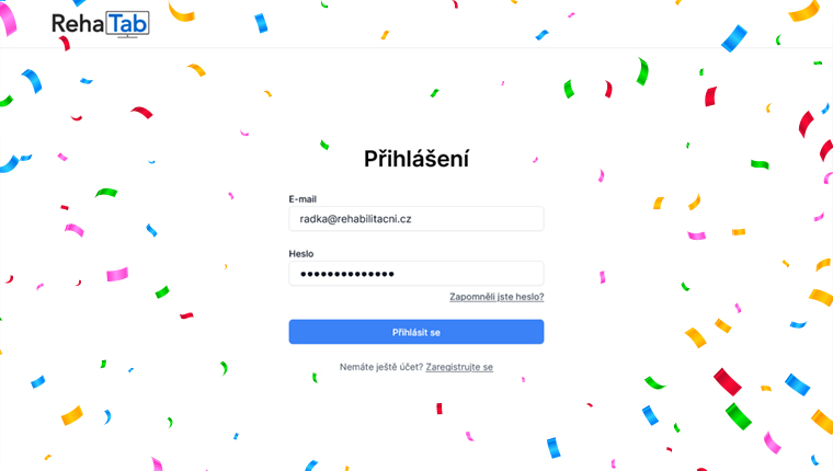 Spuštění RehaTabu