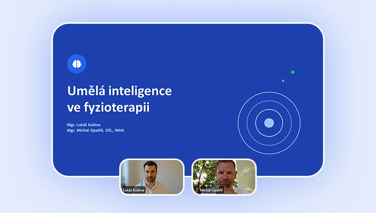 Online webinář UNIFY ČR o umělé inteligenci ve fyzioterapii